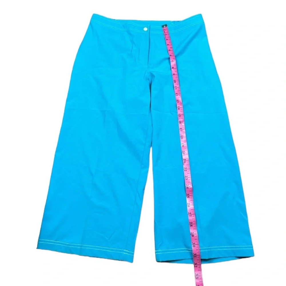 CHICOS ZENERGY: Teal Blue Athletic Vest & Capri Pant Set -Size 2/3 Large/XL